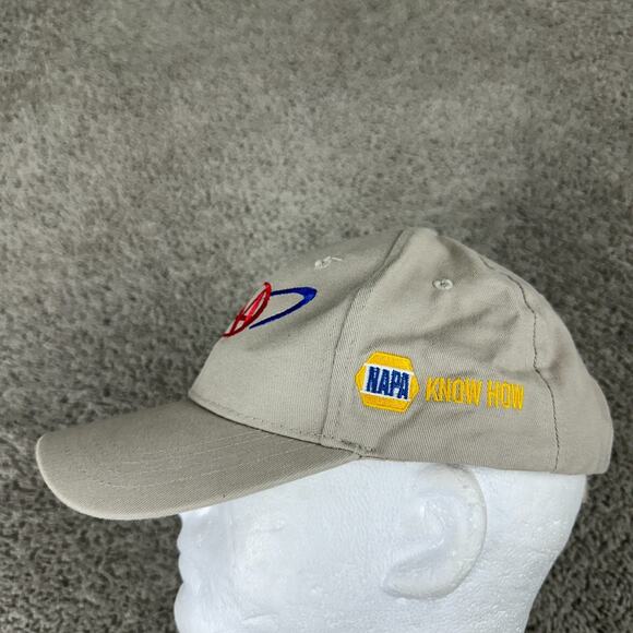 Napa Racing Hat Mens One Size Beige AAA Know How Strap Back Casual Cap - Picture 3 of 8